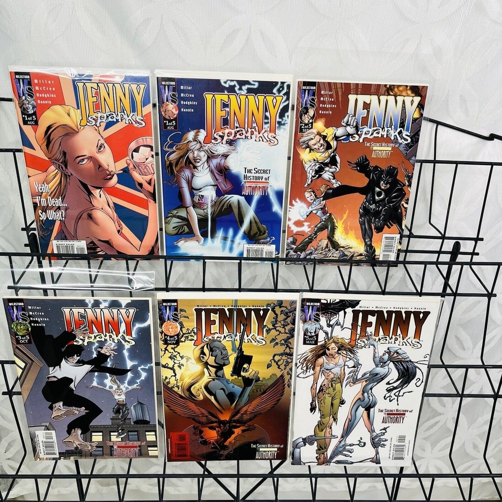 Jenny Sparks Secret History of the Authority 1-5 & #1B set (Wildstorm, 2000)